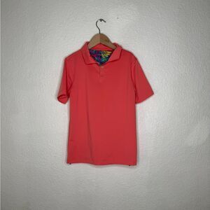 Chubbies Kids Coral Polo Shirt Size S